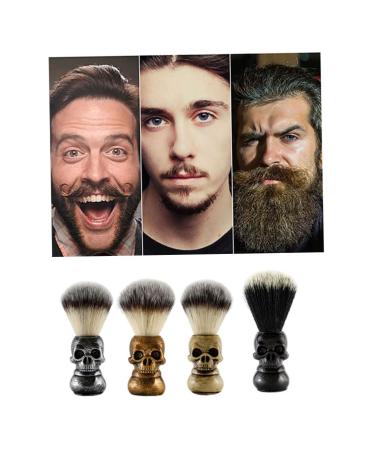 Buy Silver Hair Shaving Brush | Soft Skull Beard Grooming Tool for Precision Shaving - Buy Online on GoSupps.com