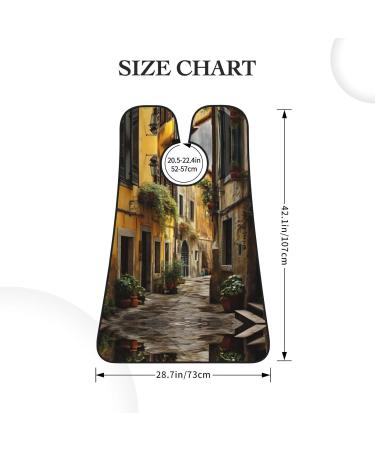 Buy Italian Old Street Print Beard Bib Apron | Beard Hair Catcher for Men | Black Shaving Cape Cloth - Fast International Shipping - Buy Online on GoSupps.com