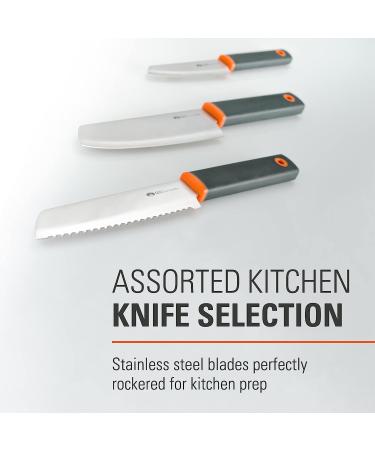 GSI Outdoors Santoku Knife Set for Camping - Grey | Lightweight & Durable - Buy Online on GoSupps.com