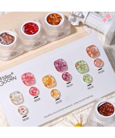 8ml Colorful Flower Ice Transparent Nail Polish Gel Nail Polish Phototherapy Gel Nail Gel Manicure| | - - (Color: 1) - Buy Online on GoSupps.com