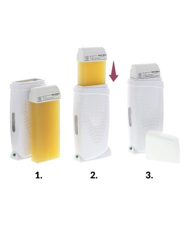Kosmetex Azulen Wax Cartridges for Hair Removal - 6x100ml Roll-On Warm Wax Cartridges - Buy Online on GoSupps.com