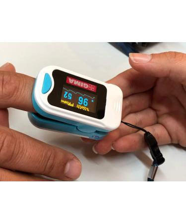 GIMA OXY-3 Portable Finger Pulse Oximeter - Accurate Blood Oxygen & Heart Rate Monitor | Multi-Language Support (IT DE SE HU RO) | Ships Internationally - Buy Online on GoSupps.com
