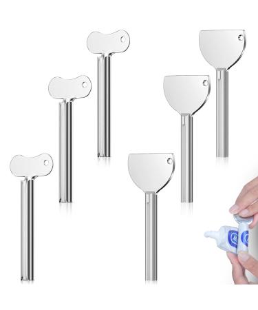 Civilian tube expresser toothpaste squeezer 6 pieces toothpaste presser metal alloy roll toothpaste dispenser tube riper for toothpaste/oil paint/hand cream