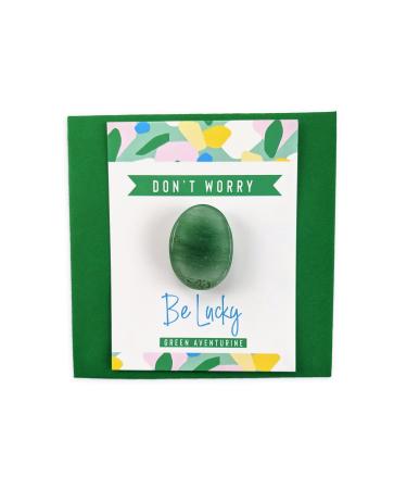 Green Aventurine Worry Stone Anxiety Relief Crystal Gift Luck Farewell Stocking Filler