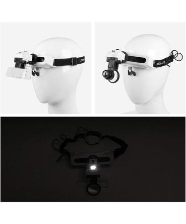 Lightweight Magnifying Glass 8 Replacement Lenses with Different Magnifications Head-Mounted Magnifier with Two Led Lights Lofty Ambition - Buy Online on GoSupps.com