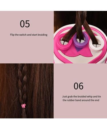 CUDDIKAJI Electric Three Strand Hair Braider Toy For Lazy People ABS Girl Gift Automatic Hair Braiding Machine - Buy Online on GoSupps.com
