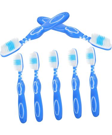 Minkissy 40-Piece Portable Toothbrush Set - Mini Soft Nylon Travel Accessories - Tooth Cleaning Tools - Blue - Perfect for International Shipping - Buy Online on GoSupps.com