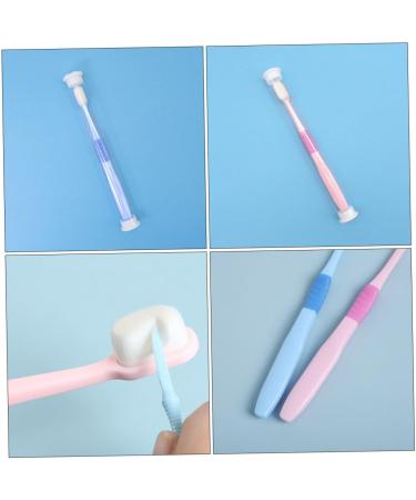ULTECHNOVO 2 Pcs Toothbrush PP Clean Brush Lover - Eco-Friendly Travel Toothbrush Set for Optimal Oral Care - Buy Online on GoSupps.com