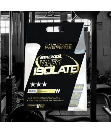 Stacker2 Whey Isolate Protein Shake - Strawberry 1500g | Best for Bodybuilding | International Shipping - Buy Online on GoSupps.com