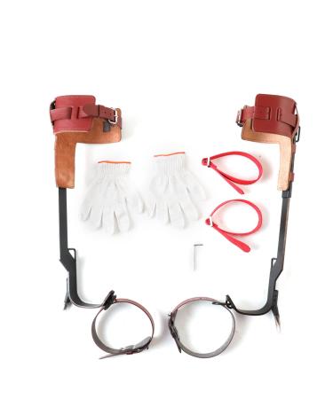 Lfhelper tree climbing equipment cowhide design climbing trees artifact climbing spike set 150kg/330lb tree crampons tree climbing tools widened and thickened for forest camping fruit picking - Buy Online on GoSupps.com