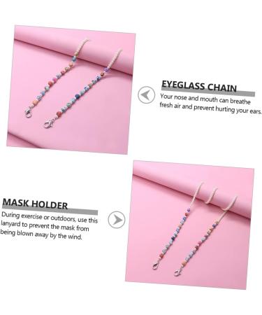 Healeved 2pcs Anti-Drop Chain for Shot Glasses | Polymer Clay Reading Glasses for Kids - International Shipping - Buy Online on GoSupps.com