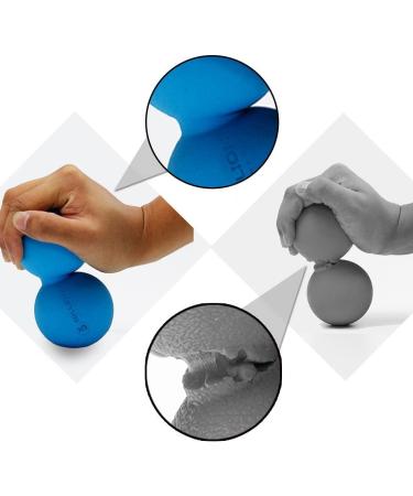 5BILLION Peanut Massage Ball - Double Lacrosse & Mobility Ball for Physical Therapy - Deep Tissue Massage Tool for Muscle Relaxation - Acupoint Massage Blue - Buy Online on GoSupps.com