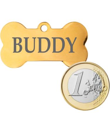 Personalized Stainless Steel Dog Collars | Ibera Gifts for Medium to Large Dogs - Custom Engraving & Multicolored Options - Buy Online on GoSupps.com