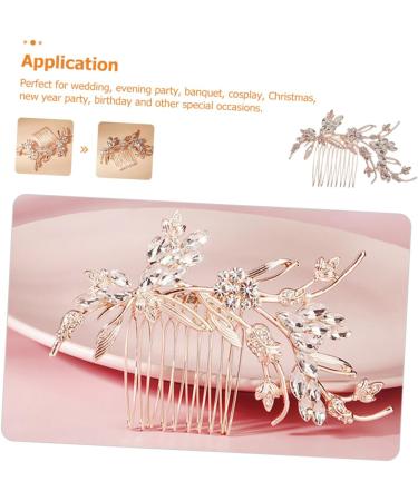 DOITOOL Bridal Comb Crystal Bridal Hair Clips Diamond Pearl Hair Comb Gold Hair Clips Laundry Dispenser Wedding Hair Accessories Combs for Women Hair up Bride Rhinestone Vintage - Buy Online on GoSupps.com