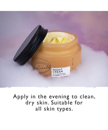 UPCIRCLE Night Cream - Hyaluronic Acid + Niacinamide 1.85oz | Vegan, Cruelty-Free, Anti-Aging Night Cream for Sensitive Skin - Buy Online on GoSupps.com