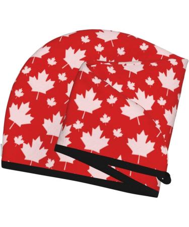 Shop Hair Towel Wrap & Turban: Quick Drying Hair Towel with Button (Maple Leaves) - Fast International Shipping - Buy Online on GoSupps.com