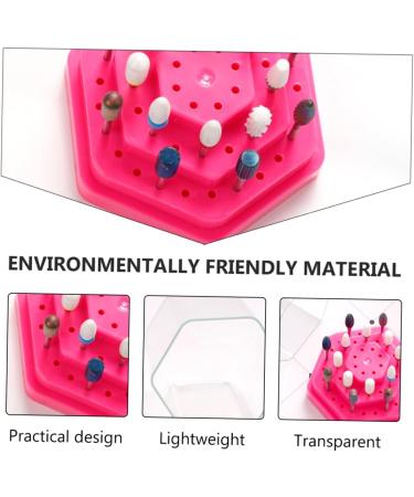 Beavorty 2PCS grinding head storage box Nail Drill Bit Container nail drill bits stand nail grinding organizer Nail Drill Bits Display stand nail bit white multicolor set plastic - Buy Online on GoSupps.com