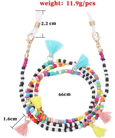 SBTRKT 5-Piece Alloy Eye Chain for Sunglasses - Strong Durable Non-Slip Stylish Multicolor Design - Buy Online on GoSupps.com