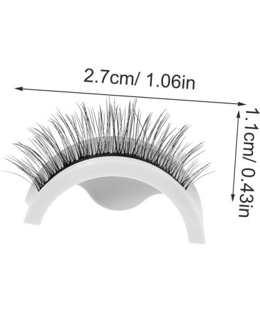 DRESSOOS 1 Pair False Party Eyelashes Eye Lashes Makeup Eyelashes Natural Looking False Lashes False Eyelashes Short Eyelashes Lash Adhesive Strips Eye Decors Curly Extend 3d Chemical Fiber - Buy Online on GoSupps.com