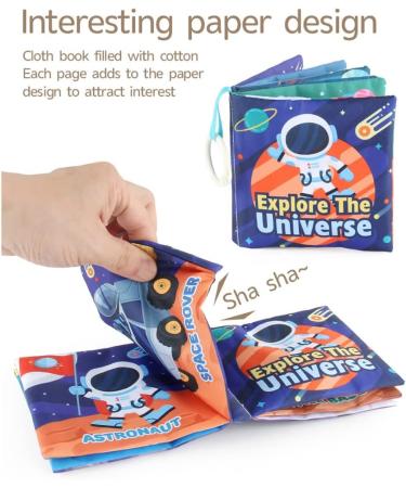 Lichengtai Fabric Quiet Book for Babies | Montessori Sensory Toys for Toddlers | Stroller Clip Educational Toy | Perfect for 6+ Months - Buy Online on GoSupps.com