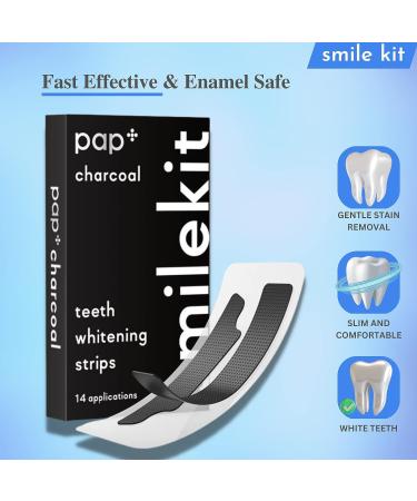 Peroxide-Free 14 Teeth Whitening Strips | Enamel-Safe Formula | 7 Sessions - Buy Online on GoSupps.com