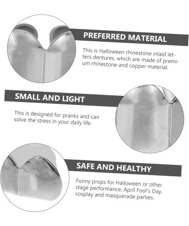 Alasum 2 Sets Denture Props for Cosplay Halloween & BBQ Decor - Vampire Hip Hop Devil Man Costumes - Buy Online on GoSupps.com