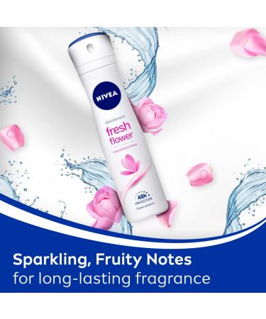 Nivea Fresh Flower Deodorant 150ml - Long-Lasting Freshness | International Shipping Available - Buy Online on GoSupps.com