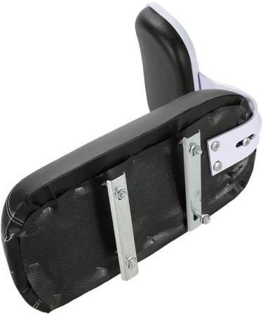 Lixada Bicycle Back Seat with PU Leather Soft Cushion - Black | Rear Rack Seat for Children with Back Rest - Buy Online on GoSupps.com