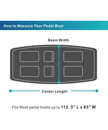 Explore Land Pedal Boat Cover - Waterproof Heavy Duty Outdoor 3 or 5 Person Paddle Boat Protector  Blue - Buy Online on GoSupps.com