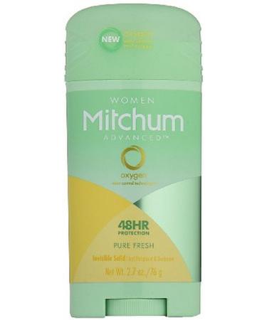 Mitchum For Women Advanced Control Anti-Perspirant Deodorant Invisible Solid Pure Fresh 2.7 Ounce (Pack of 3)
