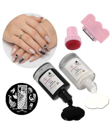 Premium Stamping Kit: 2x Stamp Varnish Scraper Stencil Perfect for DIY Crafts | International Shipping Available - Buy Online on GoSupps.com