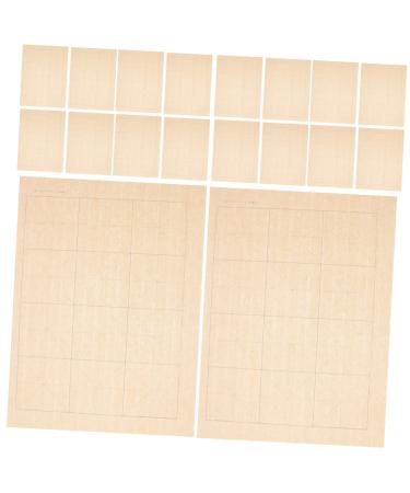 NUOBESTY 100 Sheets Grid Daily Lesson Paper Rice Paper Chinese Calligraphy Practice Paper Xuan Paper Ink As Shown 3 0.01X23X33CM