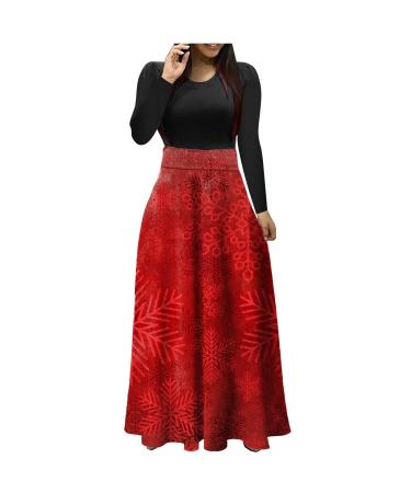 Women's Christmas dress Cartoon Pulli Dress Bag Christmas Elk Party Dresses Hoodfover Fashion Dress With Bag Hoodie Dress Oberen Jumper Elegant Mini Kleid Red M