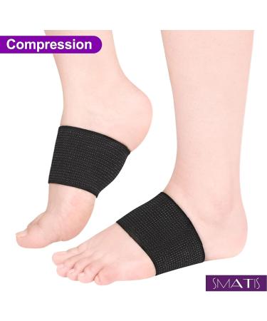 Copper Arch Support Gel Pads for Women | Plantar Fasciitis Sleeves with Gel Padding | Pain Relief for Low, High, Flat Feet | Size 7.9-9.5 inches | Small Men 5-8 / Women 5-9.5 - Buy Online on GoSupps.com