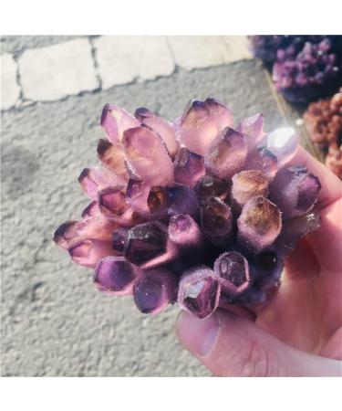 Natural Crystal Rough Natural Crystal Cluster Amethyst Specimen Ore Purple Quartz ReikiStone Ra Crystals Home Suitable for Furniture Decoration 300-400g - Buy Online on GoSupps.com