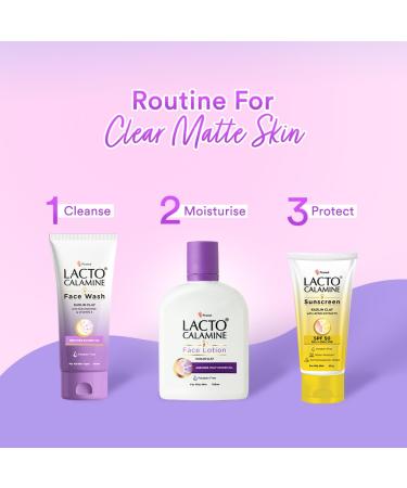 Lacto Calamine Face Wash with Kaolin Clay for Oily Skin 100 ml White LC_FW_PACK1 0 - Buy Online on GoSupps.com