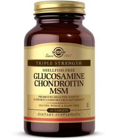 Solgar Glucosamine Chondroitin MSM Triple Strength 60 Tablets - Buy Online on GoSupps.com