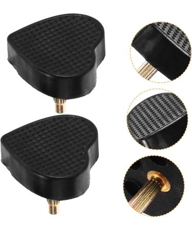 5 Pairs Heart Shaped High Heel Pads - Replacement Heel Caps for Shoe Repair - PVC Heel Tips - Black Shoe Spikes (2.00x2.00x2.00CM) - International Shipping - Buy Online on GoSupps.com