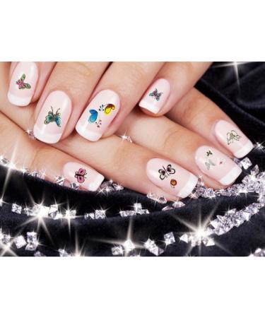 Butterfly Nail Art Stickers Colorful Butterflies Nail Art Stickers Decals Butterfly Design for Nails Art Design Water Transfer Decals Butterfly Nail Art Foil Sticker Set Manicure Tips Butterfly Nail - Buy Online on GoSupps.com