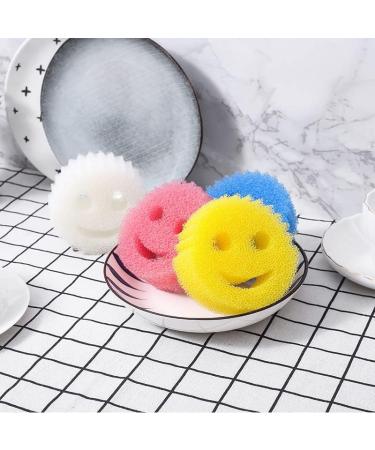 Dishwashing Sponge 4pcs Creative Magic Home Kitchen for Cleaning Bathrooms and Homes Anti-Scratch Sponge is Safe for Non-Stick Pans. PCS4White - Buy Online on GoSupps.com