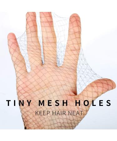 YGDZ 40pcs Black Invisible Hair Nets with Elastic Edge Mesh, 10 Hair Bands & 40 U-Shaped Pins - 50cm - Buy Online on GoSupps.com