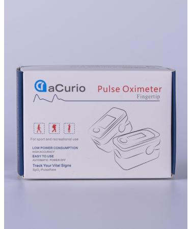 Curio Pulse Oximeter - CE Approved Oxygen Monitor for Adults and Children - Accurate Heart Rate and Blood Oxygen Saturation Monitor (Blue) - Buy Online on GoSupps.com