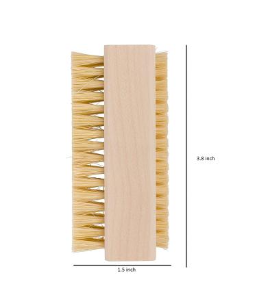 Beautyours Wooden Hand & Nail Brush 2-Pack Set - Natural Bristle Dual Surface Spa Brush - Buy Online on GoSupps.com