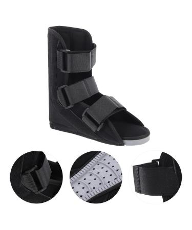 Ankle Straight Shoes - Stabilizer Boot for Foot Protection & Support | Sprain Recovery Foot Brace - Black - Buy Online on GoSupps.com