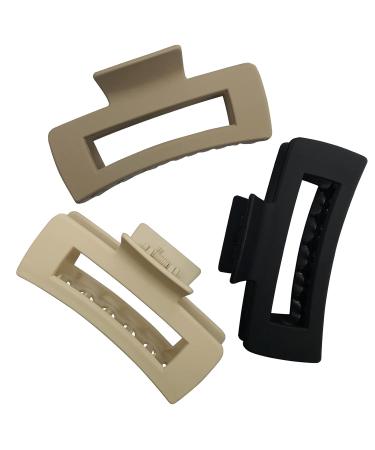 Venhay Hair Claw Clips 4 Inch Matte No Slip Jaw Clips for Thick Hair - 3 Pack - Buy Online on GoSupps.com