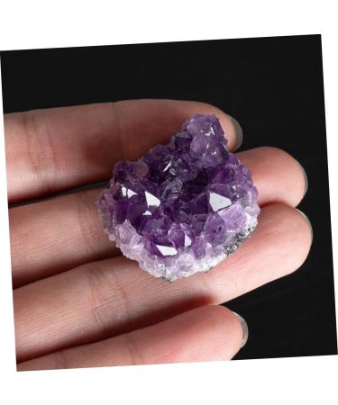 FOMIYES 2pcs Natural Crystal Cluster Decor Natural Gemstone Specimen Desktop Crystal Ornament Crystal Stone Purple Medium - Buy Online on GoSupps.com