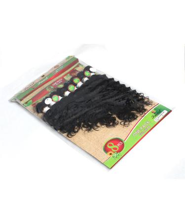 Eunice 8-Piece Deep Curly Tape-In Hair Extensions - Fading to Black Ombre (8-14 Inches) - Buy Online on GoSupps.com