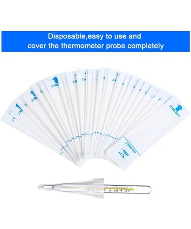 KOYEE 300 Pieces Digital Thermometer Probe Covers Universal Disposable Electronic Thermometer Cover Safe for Digital and Glass Thermometers - Buy Online on GoSupps.com