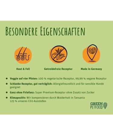 Green Petfood Veggiedog Grain-Free 10kg - Vegetarian & Sustainable Dry Food for Sensitive Dogs - Buy Online on GoSupps.com