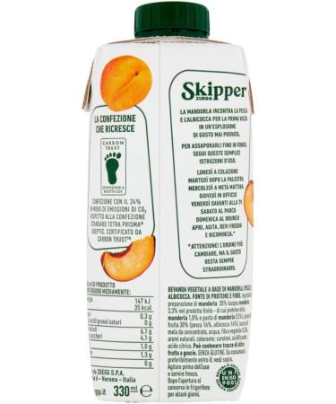 Italian Gourmet E.R. Zuegg Skipper Mediterranean Fruit Almond Bottles 330ml + Polpa Italian Gourmet 400g (Pack of 12) - Buy Online on GoSupps.com